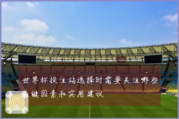 世界杯投注站选择时需要关注哪些关键因素和实用建议